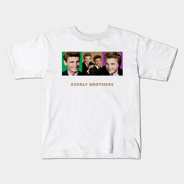 Everly Brothers Kids T-Shirt by PLAYDIGITAL2020